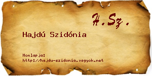 Hajdú Szidónia névjegykártya